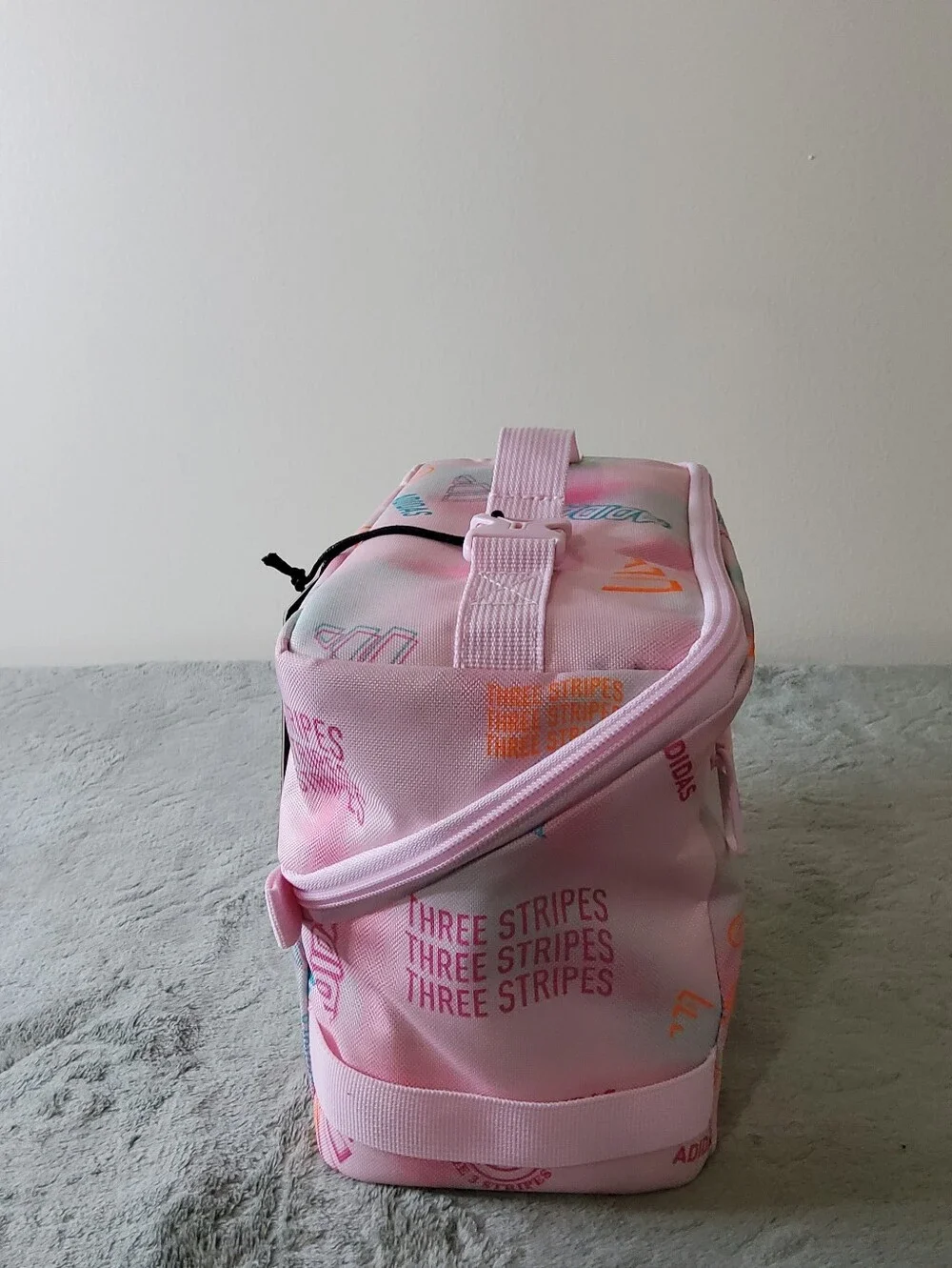 * Adidas Girl's Affiliate Logo School Collegiate Office Lunch Bag Pink/White